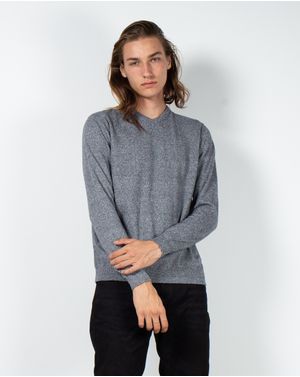 Pulover din bumbac tricotat fin 23MKF07003