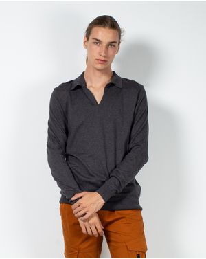 Pulover tricotat fin din bumbac pentru barbati 23MKF07121