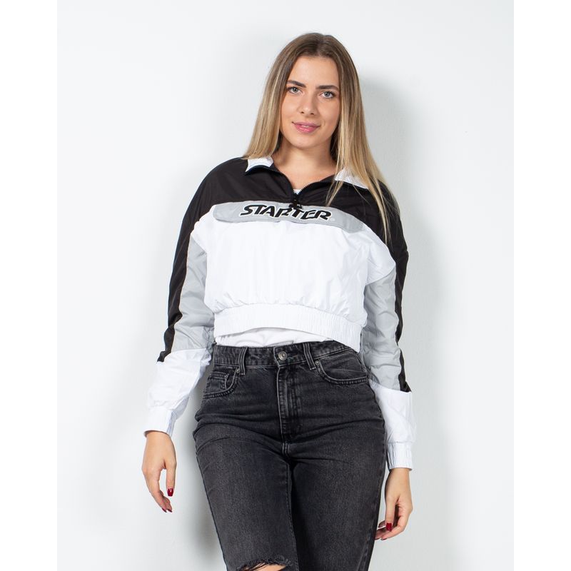 Jacheta-crop-cu-fermoar-partial-si-elastic-lat-in-talie-23FPS13034