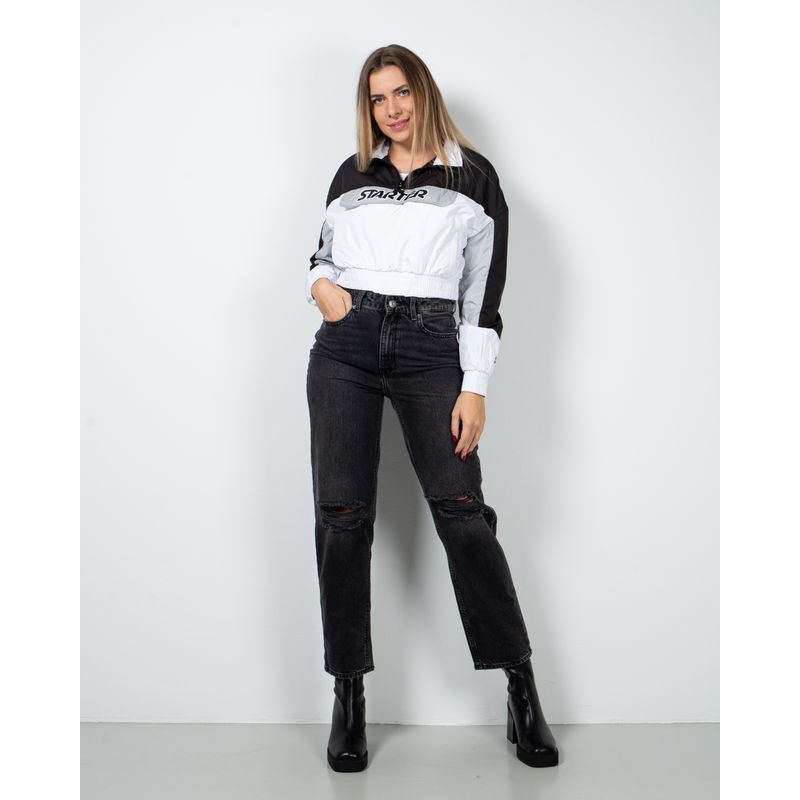 Jacheta-crop-cu-fermoar-partial-si-elastic-lat-in-talie-23FPS13034