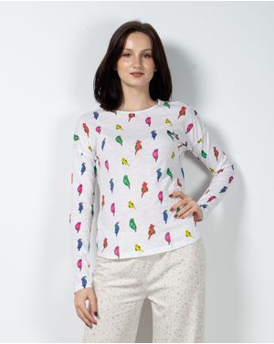 Bluza de pijama din bumbac 23ITT94009