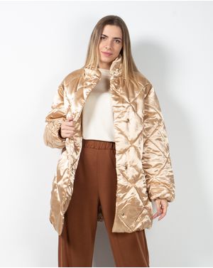 Geaca groasa cu aspect satinat 23YEL19001