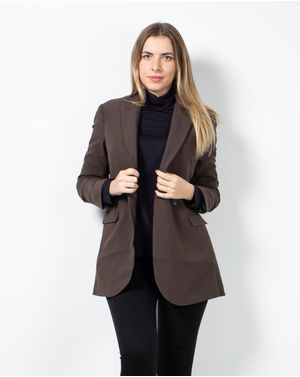 Sacou oversize cu maneca lunga si buzunare cu clapeta 23ITTD7010