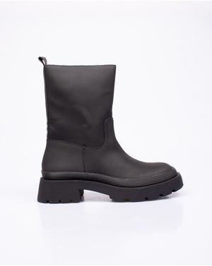 Ghete casual cu fermoar lateral si talpa comoda 23CHL34020