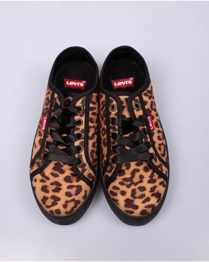 Pantofi sport animal print cu siret tip panglica pentru femei 23HAT54008