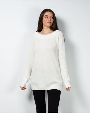Pulover uni cu umeri goi 23MIS03091