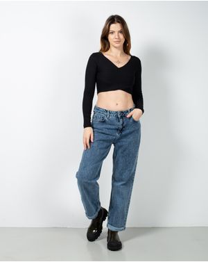 Bluza crop cu maneca lunga 23ITTB4014