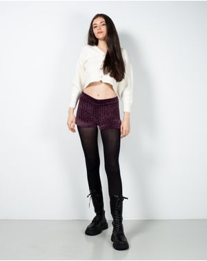 Pantaloni scurti cu talie elastica 23FPS39006