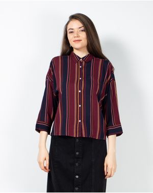 Camasa oversize cu maneca trei sferturi 23ITTB4016
