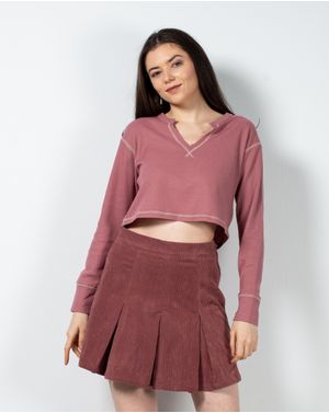 Bluza crop cu maneca lunga 23MAY14016