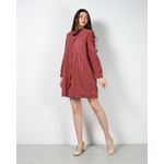 Rochie-scurta-din-bumbac-cu-maneci-reglabile-24PUZ93127