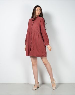 Rochie scurta din bumbac cu maneci reglabile 24PUZ93127