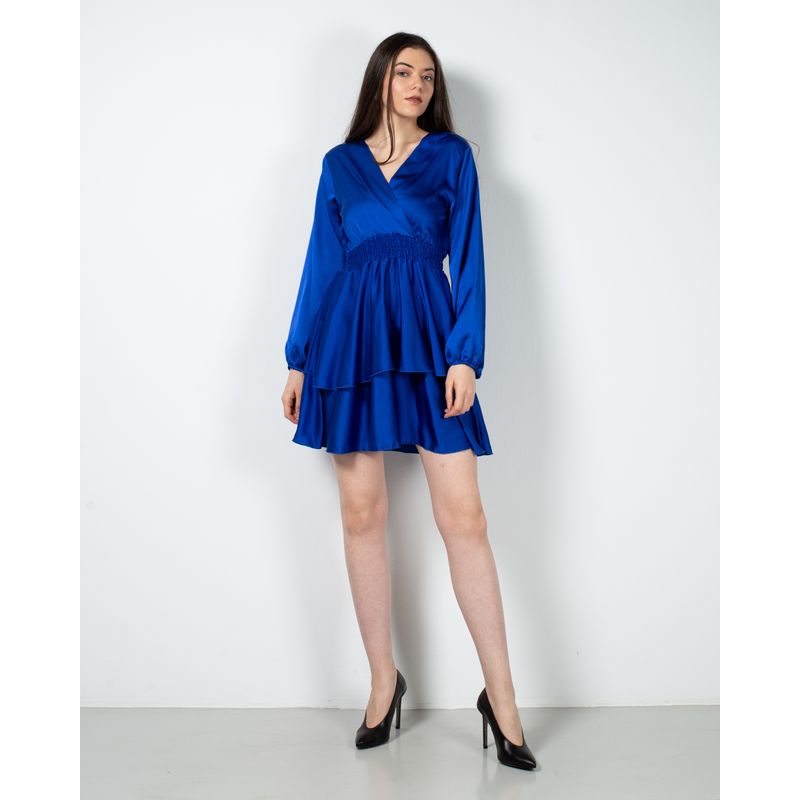 Rochie-satinata-cu-decolteu-si-elastic-in-talie-24PUZ93130