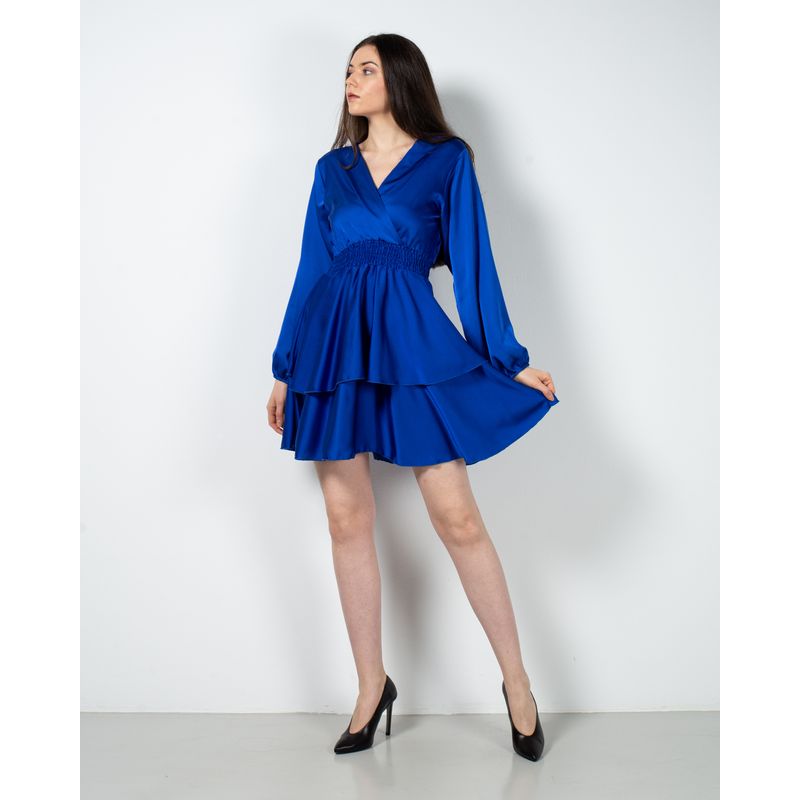 Rochie-satinata-cu-decolteu-si-elastic-in-talie-24PUZ93130