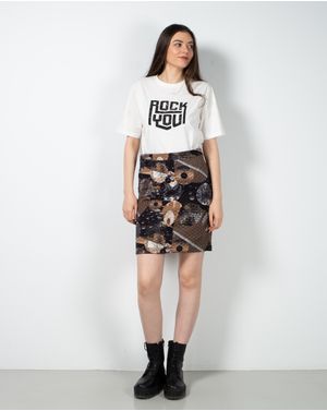 Fusta scurta cu fermoar 23DAV07009