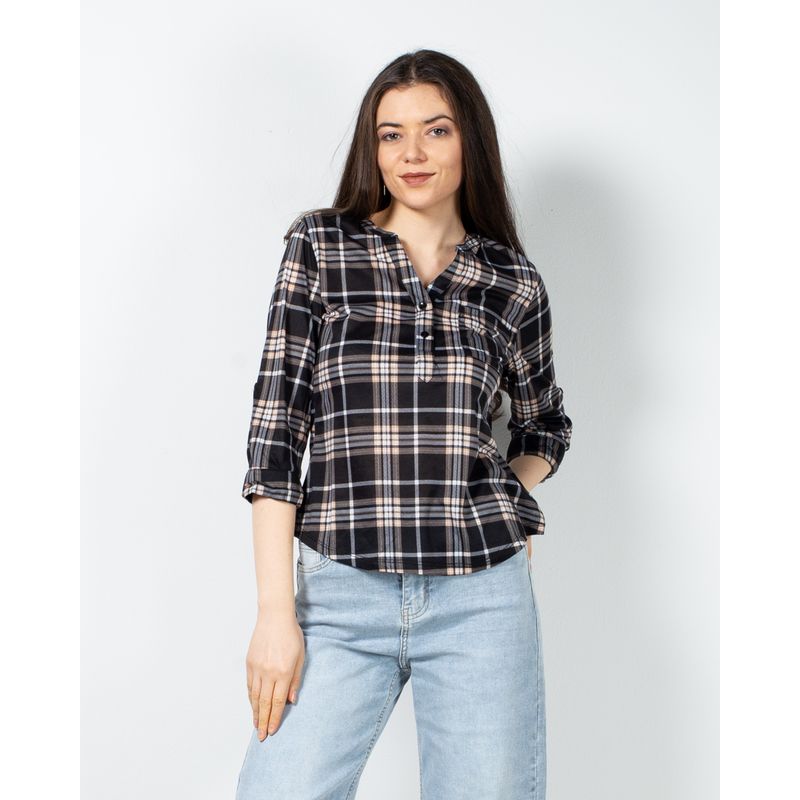 Bluza-in-carouri-cu-maneci-ajustabile-24PUZ93112