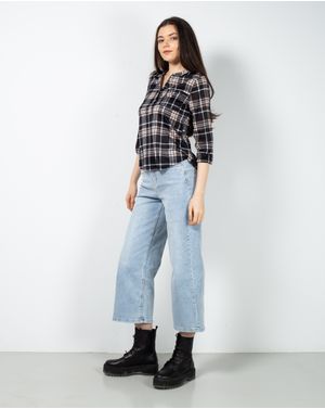 Bluza in carouri cu maneci ajustabile 24PUZ93112