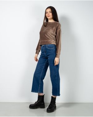 Bluza crop cu maneca lunga  24PUZ93122