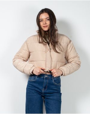 Geaca oversize cu fermoar si snur in talie 24PUZ93027