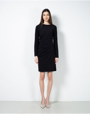 Rochie cu fronseuri si maneca lunga 23ALN02023