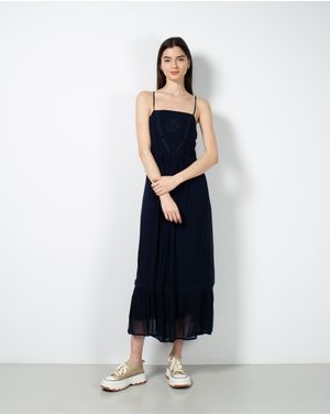 Rochie lunga cu bretele subtiri N231201019