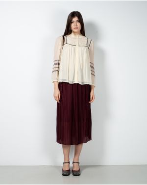 Fusta plisata cu talie elastica 23ALN91018