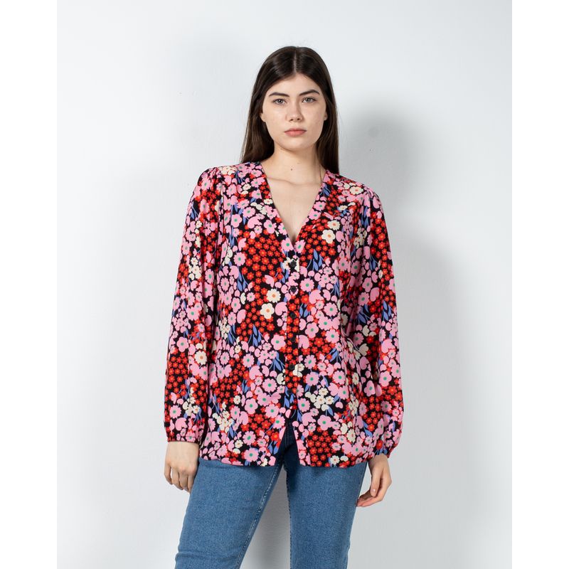 Bluza-cu-decolteu-si-imprimeu-floral-24YEL20022