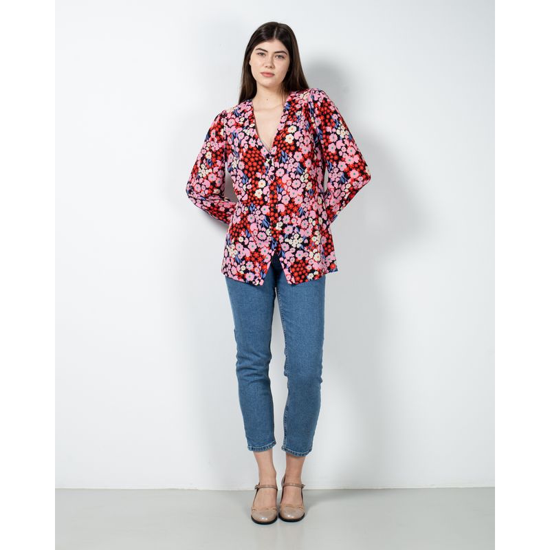 Bluza-cu-decolteu-si-imprimeu-floral-24YEL20022