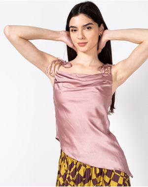 Top asimetric din satin 23ITTH9001