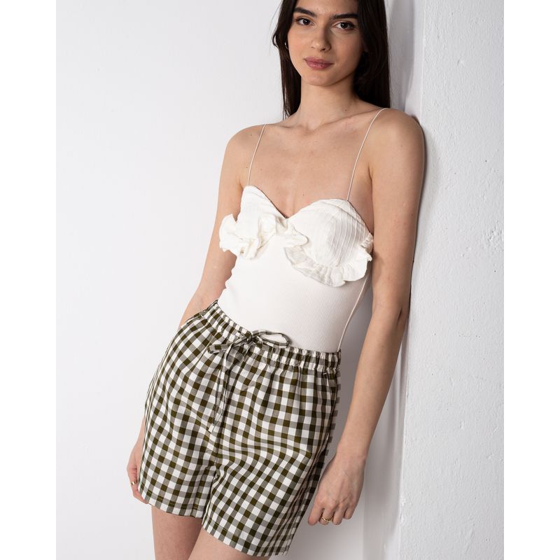 Pantaloni-scurti-in-carouri-cu-talie-elastica-23ITTH9016