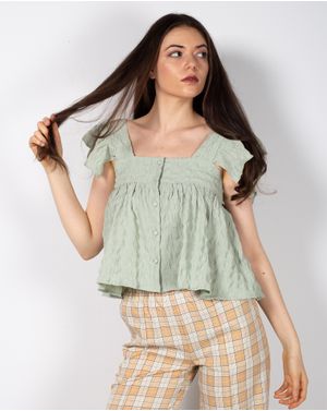 Bluza crop cu nasturi 23ITTH9059
