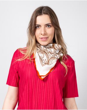 Esarfa maro cu model