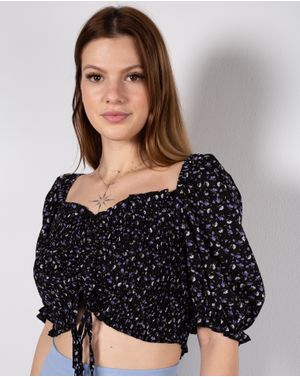 Bluza crop cu bust elastic 23ITTH9068