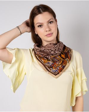 Esarfa maro cu model