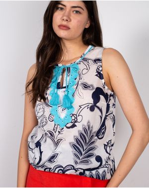 Bluza fara maneci din bumbac N231005006
