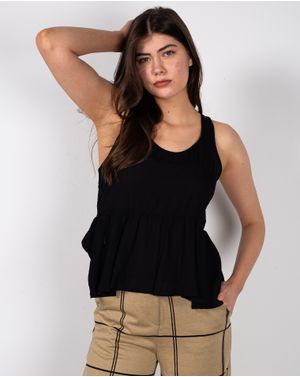 Top din bumbac cu peplum N231025003