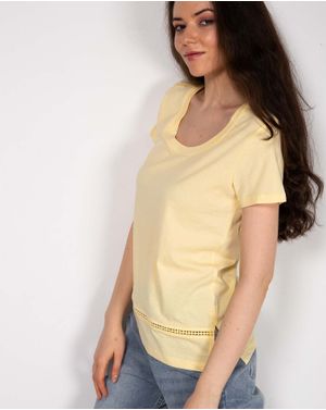 Tricou cu maneca scurta si fante laterale 24AVI02003