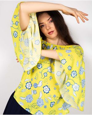 Bluza subtire cu maneci asimetrice 24DAV08004