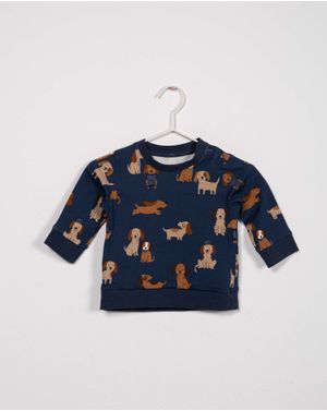 Bluza din bumbac cu imprimeu pentru bebelusi 23SPO03044