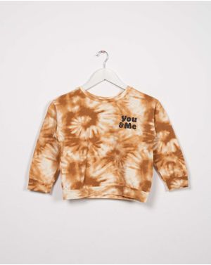 Bluza din bumbac cu efect tie dye pentru fete 23SPO03099