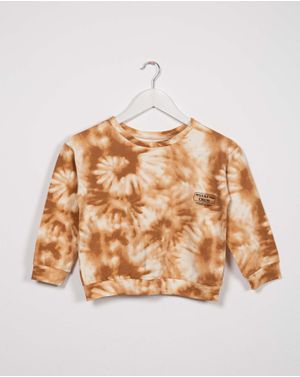 Bluza din bumbac cu efect tie dye pentru fete 23SPO03107