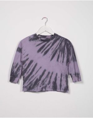 Bluza din bumbac cu mesaj imprimat pe spate 23SPO03108