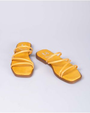 Sandale comode din piele naturala cu talpa joasa 24HAT07001