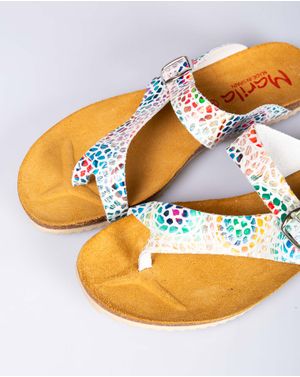 Sandale din piele naturala cu bareta intre degete 24HAT07022