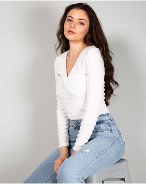 Bluza uni cu maneca lunga 23ALN04043