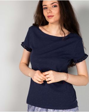 Bluza din bumbac cu maneci scurte N240302024