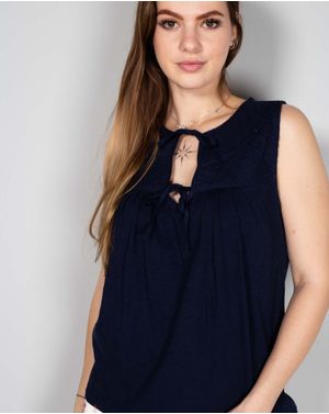 Bluza uni din bumbac fara maneci N230651006