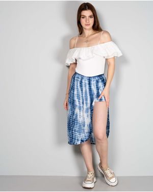 Fusta pantalon cu efect tie dye N240322002
