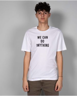 Tricou din bumbac cu mesaj imprimat 24OFF05004