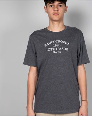 Tricou din bumbac cu maneca scurta si imprimeu 24OFF05005